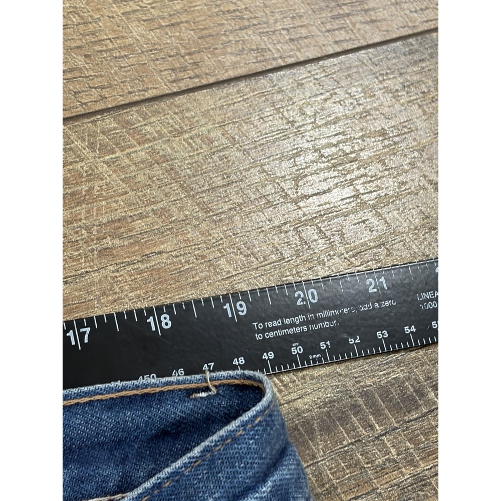 Vintage 90s Wrangler Rugged Wear Fleece Lined Jeans Made In USA Blue 38x30.5 - Picture 9 of 10